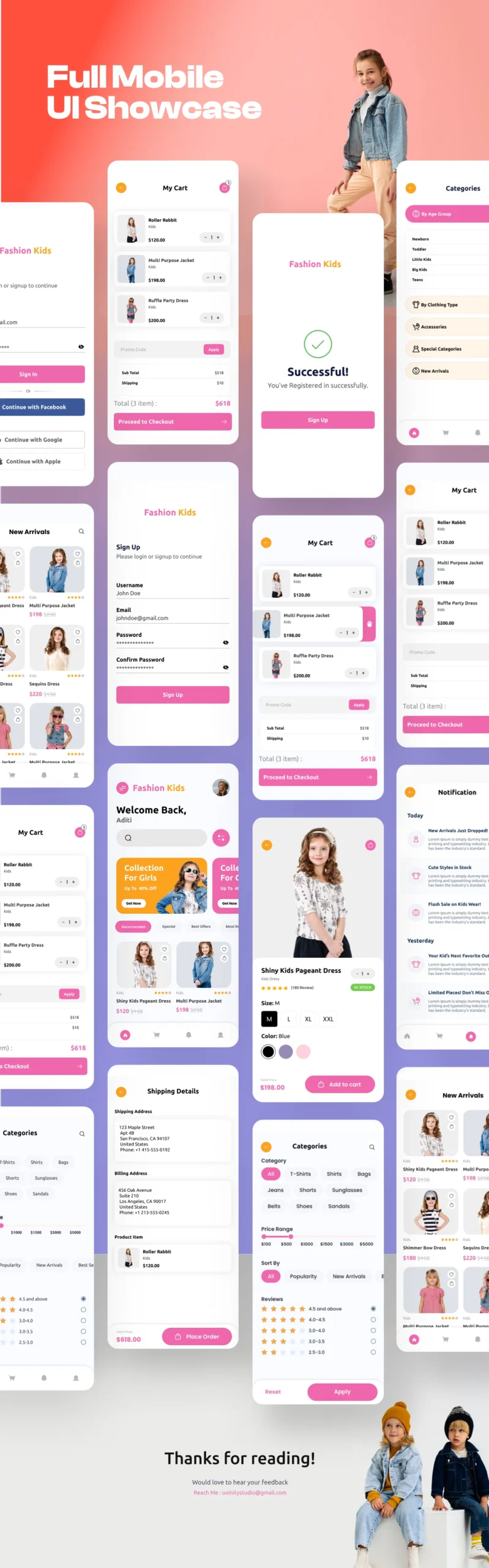 Mobile App UI/UX Design – Modern & Minimal Interface 03