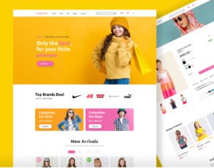 Kids Wear E-Commerce Website UI/UX Design