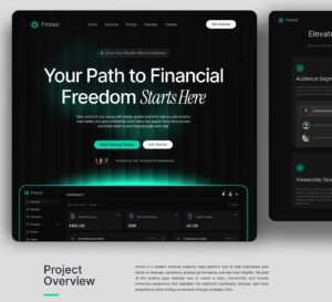 Modern Finance Dashboard & Landing Page Design 01