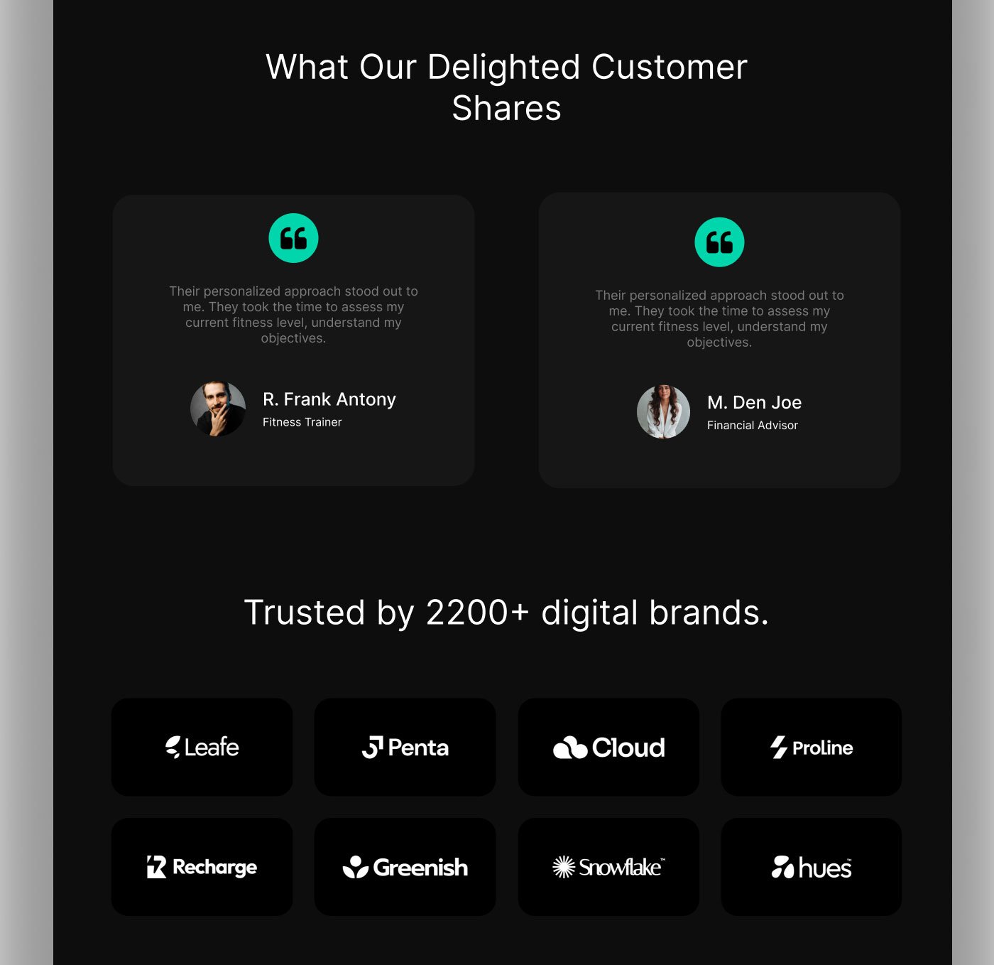 Modern Finance Dashboard & Landing Page Design 07