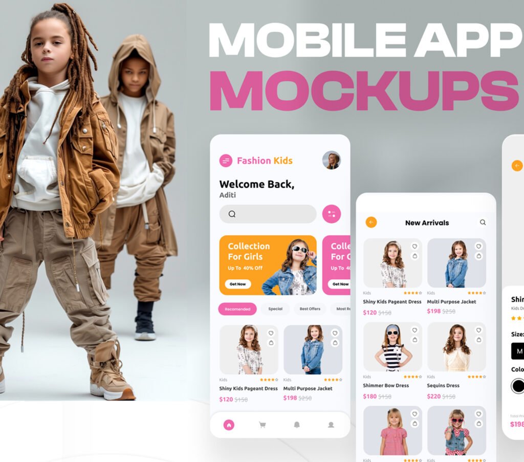 Mobile App UI/UX Design – Modern & Minimal Interface hero